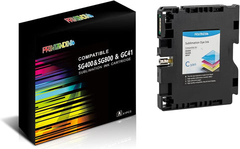 PRINTANDINK SG400 SG800 Sublimation Ink Cartridge Compatible with Sawgrass Virtuoso SG400 SG800 (Cyan