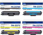 TN-227BK/C/M/Y High Yield Toner 4Pack: Compatible for Brother TN227 TN 227 TN-227 for HL-L3270CDW HL-L3210CW HL-L3230CDW HL-L3230CDN HL-L3290CDW MFC-L3710CW MFC-L3750CDW MFC-L3770CDW Printer