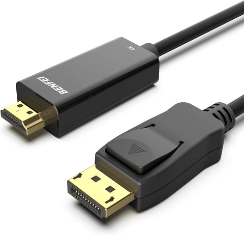 BENFEI Displayport to HDMI, 4K DP to HDMI 15 Feet Cable Gold-Plated Cord Compatible for Lenovo, Dell, HP, ASUS