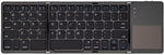 Ares Ultra Slim Pocket Foldable Bluetooth Wireless Keyboard with Touchpad (Black)