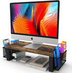 WESTREE Monitor Stand Riser with Storage, Desktop Computer Monitor Stand, Multi-Purpose Desk Organizer Shelf for Laptop Computer PC