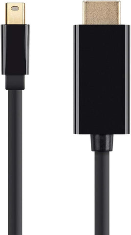 Monoprice Mini DisplayPort 1.2a to HDTV Cable - 3 Feet - Black | Supports Up to 4K Resolution And 3D Video - Select Series