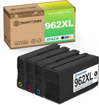 S SMARTOMNI 962XL Ink Cartridges Upgraded-Chip Replacement for HP 962 962XL Black and Color Combo Pack Use in HP OfficeJet Pro 9010 9012 9014 9015 9016 9018 9019 9020 9022 9025 9027 9028 9029 4-Pack