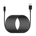 Long iPhone Charger Cord 26FT/8M[Apple MFi Certified] Lightning Cable Fast iPhone Charging Cable Compatible with for iPhone 12/11/Pro/X/Xs Max/XR/8 Plus /7 Plus/6s/ Pad and More-Black iPhone Cable