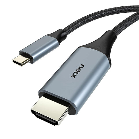 XIDU USB C to HDMI Cable, PhilCAB USB Type C to HDMI Cable 6ft 4K@60Hz HDMI to USB C Cable for Home Office, Compatible with MacBook Pro 2020, iPad pro, Huawei Mate, Surface Book 2, Dell XPS and More