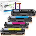 BAISINE Compatible MF8280Cw Toner Cartridge Replacement for Canon 131 131H Toner for Canon ImageCLASS MF628Cw MF8280Cw LBP7110Cw MF624Cw MF8280 Laser Printer Ink (Black, Cyan, Magenta, Yellow, 4 Pack)