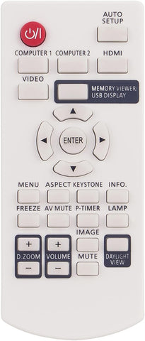 N2QAYA000110 New Replacement Remote Control fi t for Panasonic Projector PT-LB280E PT-LB300E PT-LB303 PT-LB330E PT-LB360E PT-LW280E PT-LW330E PT-TW250E PT-TW340E