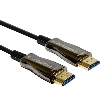 J-Tech Digital 8K HDMI Cable 100ft (30m) Fiber Optic HDMI 2.1, HDCP 2.3 | 8K 60Hz, 4K 120Hz, 4K 144Hz | HDR10, ARC, eARC | 48Gbps Ultra High Speed [JTECH-FCAB8K100]