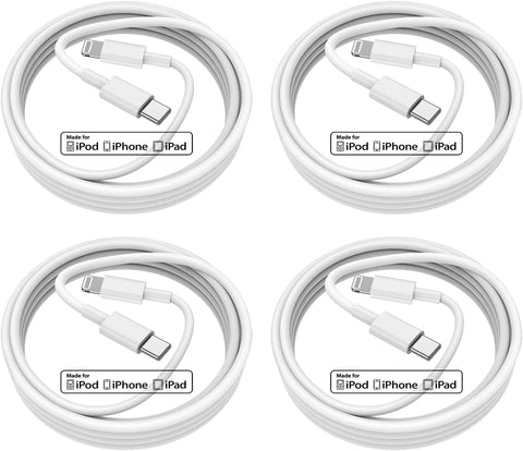 (4Pack) USB C to Lightning Cable, Apple MFi Certified Original iPhone 13 Charging Cable 3ft, Apple Fast Charging Cable, for iPhone 13/13 Pro/12/12 Mini/12 Pro Max/11 Pro Max/X/XS/XR/iPad