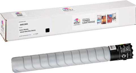 SHIKI Compatible Toner Cartridge for Konica Minolta bizhub 454e/554e Monochrome (Black & White) (TN513/A33K031) 24,400 Pages. Yield May Vary depending on Usage.