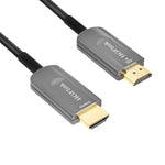 4K HDMI Fiber Optic Cable 50ft HGFlink High Speed 18Gbps Supports 3D 4K60Hz 4:4:4 True HD Dolby 7.1 Vision HDR10 eARC HDCP2.2 Compatible with UHD TV PS5 PS4 Blu-ray PC Projector Monitor LCD Laptop etc