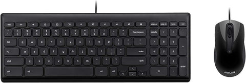 ASUS Chrome OS USB Keyboard and Optical Mouse Combo, Black