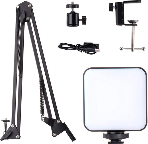 Anivia Webcam Stand with Streaming Lights, Webcam Mount with Adjustable Led Video Light, Video Conference Lighting Kit Plug and Play, for Streaming Photography Vlogging W8 C922 C930e C930 C920 C615