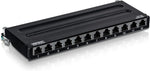 TRENDnet 12-Port Cat6A Shielded Patch Panel, 10G Ready, Cat5e,Cat6,Cat6A Compatible, Metal Housing, Color-Coded Labeling for T568A and T568B Wiring,Cable Management,Wall Mountable, Black,TC-P12C6AS