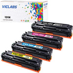 VicLabs Compatible 131 Toner Cartridge, Replacement for Canon 131H LBP7110CW MF624CW MF628CW MF8280CW Toner(Canon 131 Black, Canon 131 Cyan, Canon 131 Yellow, Canon 131 Magenta-4Pack)