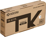 Kyocera TK-6115 Black Original Toner Cartridge 1T02TVBNL0 Compatible with M4125idn, M4125idn, KL3, M4132idn and M4132idn / KL3