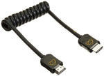 ATOMOS ATOMFLEX PRO HDMI Coiled Cable (Full to Full 30cm) HDMI 2.0 Cable ATOM4K60C5