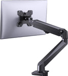 ErGear Single Monitor Mount, Articulating Gas Spring Monitor Arm Desk Mount Stand with Clamp and Grommet Base, Fits 13 to 27 Inch LCD Computer Monitors