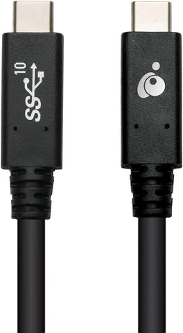 IOGEAR USB-C to USB-C 3.1 Gen 2 6Ft Cable - Power Delivery 100W - Data Rate Up to 10Gbps - MacBook - iPad Pro 2020 - Chromebook - Pixel - Switch - Type-C Devices/Laptops - G2LU3CCM01E
