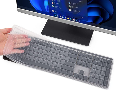 Keyboard Cover for Logitech MX Mechanical Wireless Illuminated Keyboard Skin for Logitech MX Mechanical Keyboard Cover Protector Skin, Logitech MX Mechanical Accessories, Clear