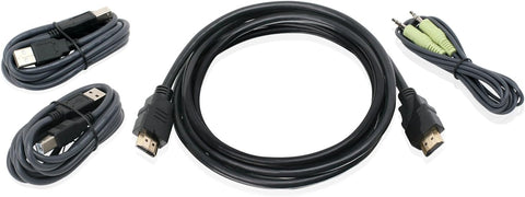 IOGEAR HDMI, USB KVM Cable Kit with Audio (TAA), 6-Foot G2L802UTAA3