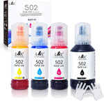 502 Ink Bottles Refill T502 Ink L&C Compatible Refill Ink Bottles Replacement 502 T502 Ink for Epson Printers