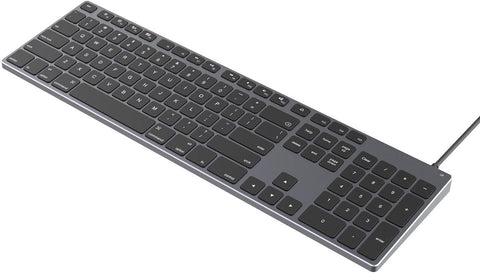 Yivandi Wired Keyboard for Apple Computer – Sleek Aluminum Housing,Precise106 Keys Compatible to Mac OS,Plug-N-Play iMac/Mac/MacBook Keyboard with Numeric keypad