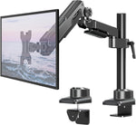 MOUNT PRO Single Monitor Desk Mount for 13-32" Computer Screen, Cast Aluminum Heavy Duty Monitor Arm Hold 2.2-22lbs, Height Adjustable Gas Spring Monitor Stand, VESA Mount 75x75/100x100, PR1014