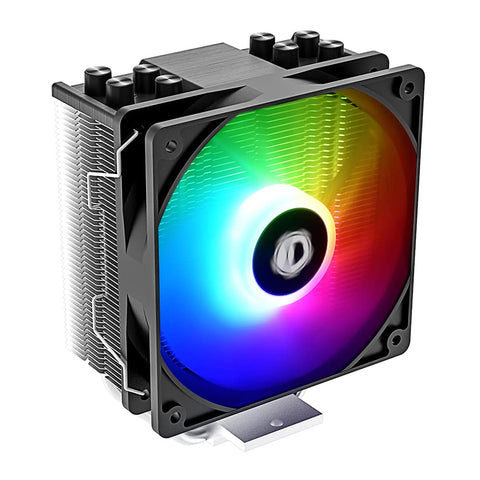 ID-COOLING SE-214-XT ARGB CPU Cooler 4 Heatpipes CPU Air Cooler ARGB Light Sync with Motherboard(5V 3-PIN Connector) CPU Fan for Intel/AMD, LGA 1700 Compatible for Desktop