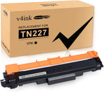 v4ink Compatible Toner Cartridge Replacement for Brother TN223 TN227BK TN227 Black Toner Cartridge for use with Brother MFC-l3770CDW MFC-l3750CDW MFC-l3710CW HL-L3290CDW HL-L3230CDW Printer 1 Pack