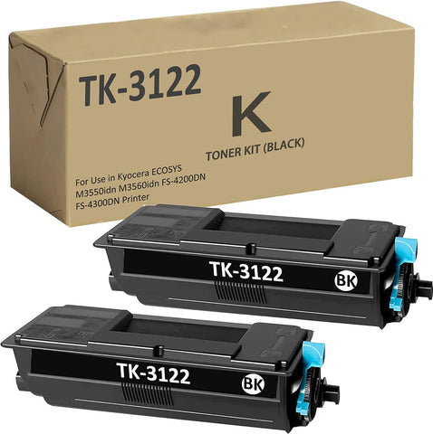 APRONE TK3122 TK-3122 Toner Cartridge Replacement for Kyocera TK-3122 1T02L10US0 Extra High Capacity Use for Kyocera ECOSYS FS-4200DN M3550idn (21500 Pages,Black,2-Pack)