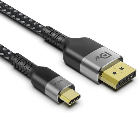 Answin USB C to DisplayPort, 10FT 8K (4K@144Hz/120Hz, 2K@240Hz) Thunderbolt 4/3 to DisplayPort Cable 32.4Gbps for M1 MacBook Pro, MacBook Air/iPad Pro, XPS 15 and More