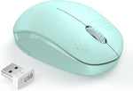 seenda Wireless Mouse, 2.4G Noiseless Mouse with USB Receiver - Portable Computer Mice for PC, Tablet, Laptop with Windows System - Mint Green