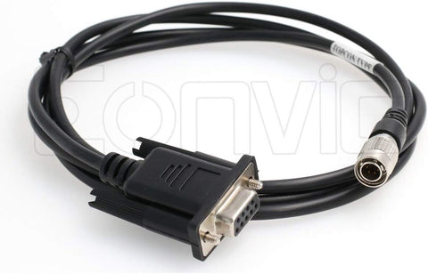 Eonvic HRS 6 Pin to DB9 9 Pin Serial Data Transfer Cable for GTS Sokkia Total Stations