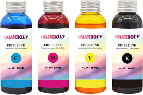 CRANBOLY 4×100ML Compatible Ink Refill Kit Suitable for 280/281 270/271 250/251 1200 1500 2200 2500 PG210 CL211 PG245 CL246 etc.(BK C M Y)