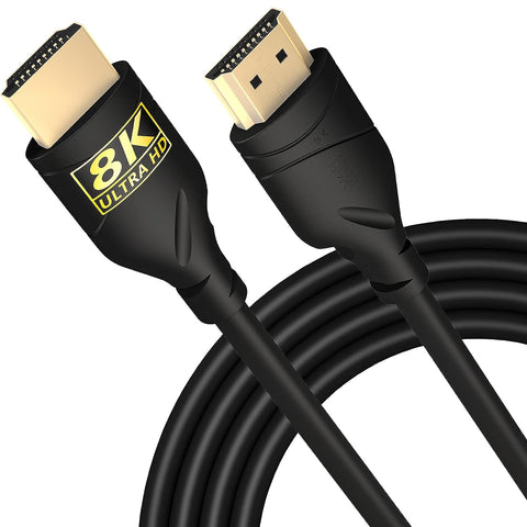 TCNEWCL 8K@60Hz HDMI Cable 2.1, 6.6FT 48Gbps Ultra High Speed HDMI Cord, Support HDCP 2.2 & 2.3, HDR 10, 4K@120Hz 144Hz, for Laptop, PC, HDTV, PS4/5, Xbox, etc