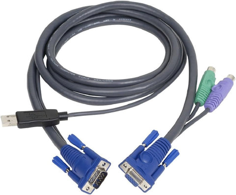 IOGEAR PS/2 to USB Intelligent KVM Cable, G2L5502UP