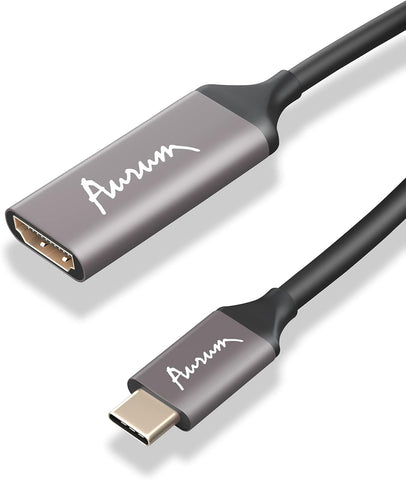 AURUM CABLES USB C to HDMI Cable, 6 feet Black 4K@60Hz USB Type C to HDMI Cable Cord to Connect Phone or Computer to TV, Thunderbolt 3 Compatible with Samsung Galaxy S20/ S10, MacBook Pro/Air, iPad