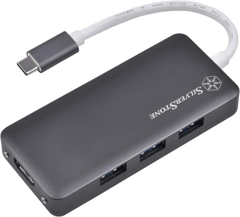 SilverStone Technology USB 3.1 Type C Hub to HDMI and 3 USB 3.1 Type A Ports Ep14