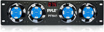Pyle 19” Rack-Mount Equipment Cooling Fans - 110V/60Hz Power, 4 Cooler Master 80mm Case Fans, Smart Cooling System, Digital LCD Temperature Display & Installation Hardware Screw Included -PFN41