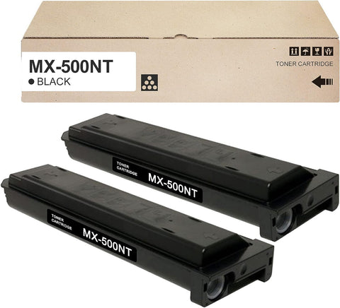 MX-500NT Toner Cartridge Compatible with Sharp MX-M283N M363N M363U M453N M453U M503N M503U Printer | 2-Pack, Black