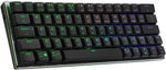 Cooler Master SK622 60% Wireless Bluetooth Space Gray Mechanical Low Profile Gaming Keyboard, Linear Red Switches, Customizable RGB, Ergonomic Design, Mac/Windows, QWERTY (SK-622-GKTR1-US)