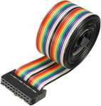 uxcell IDC Rainbow Wire Flat Ribbon Cable 20 Pins 118cm Length 2.54mm Pitch Type-C