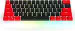 (Only Sell Keycaps) HYSSP Red and Black Keycaps 60 Percent, OEM Profile Custom keycaps Set with Key Puller, Suitable for Cherry MX Switch RK61/SK61/GK61/Ducky one 2 Mini Gaming Keyboard