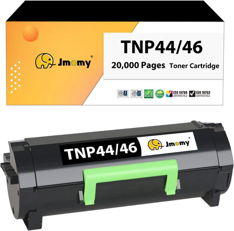 Jmomy TNP44 TNP46 Toner Cartridge Replacement for Konica Minolta TNP 44 TNP-44 TNP 46 TNP-46 A6VK01F A6VK01W Work with for bizhub 4050 4750(20,000 Pages, 1 Pack)