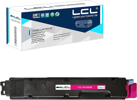 LCL Compatible Toner Cartridge Replacement for Kyocera TK5282 TK-5282 TK5282M TK-5282M 1T02TWBUS0 M6235cidn M6635cidn P6235cdn M6235 P6235 M6635 (1-Pack Magenta)