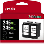 Palmtree Compatible 245XL Ink Cartridge 2 Black Combo Pack Replacement for Canon PG 245 243 XL Higher Yield for PIXMA MX490 MX492 MG2922 MG2522 MG2520 MG2920 TS3100 TS3122 TS3300 TR4500 TR4520 Printer