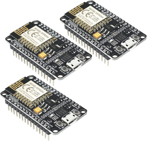 KeeYees 3pcs ESP8266 ESP-12E Development Board WiFi WLAN Wireless Module CP2102 for NodeMCU for ESP-12E for Arduino