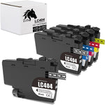 LiTuhorse Compatible LC404 Ink Cartridges for Brother Printer MFC-J1205W MFC-J1215W (5-Pack, 2BK/C/M/Y) Replacement for Brother MFC-J1205W Ink Cartridges LC 404 XL LC-404 LC404BK LC404C LC404M LC404Y