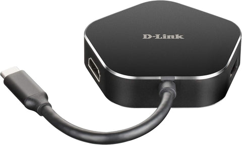 D-Link USB C Hub 4-in-1 with HDMI & Power Delivery, 2 SuperSpeed USB Ports, 1 HDMI 4K Port, 1 USB Type C 3.0 Port MAC Windows Linux (DUB-M420-US)